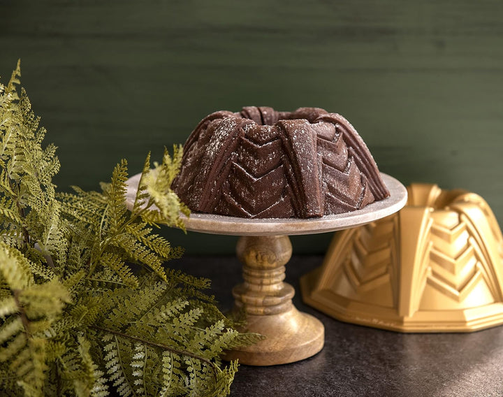 Nordic Ware Backform Marquee Bundt Pan Aluminium Gold, 25,7cm x 25,7cm, NW 90577