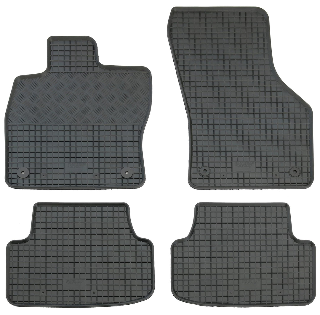 AD Tuning RI902686 Gummifussmatten Set, 4-teilig, Gummi Fussmatten
