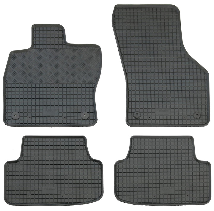 AD Tuning RI902686 Gummifussmatten Set, 4-teilig, Gummi Fussmatten