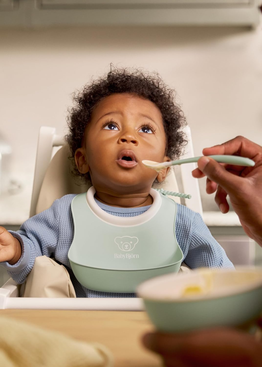 BabyBjörn Kindergeschirr, 3 Teile, Blassgrün, Blassgrün
