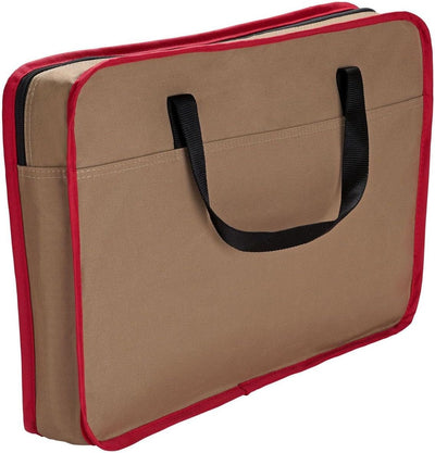 HUNTER KANSAS Tragetasche für Hunde und Katzen, zusammenfaltbar, 50 x 30 x 30 cm, beige/rot beige/ r