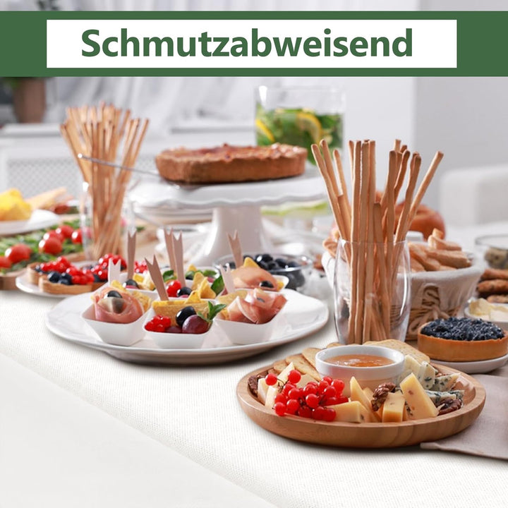 MOKANI Tischdeckenrolle, 1.16 m × 25m, Vliesstoff, Einweg Papiertischdecke Rolle, Tischdecke Bierzel