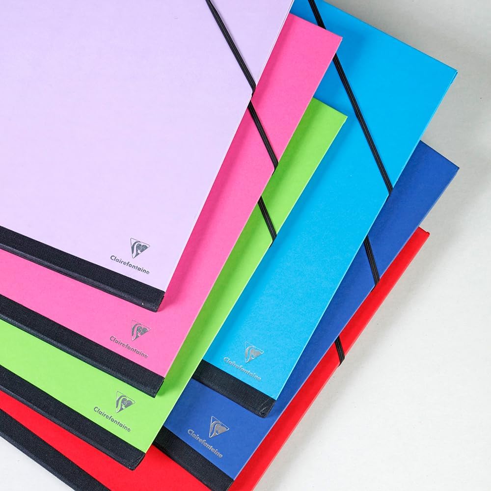 Clairefontaine 144407C Zeichenmappe Maya mit Gummizugverschluss, praktisch und robust, 52 x 72cm, 1