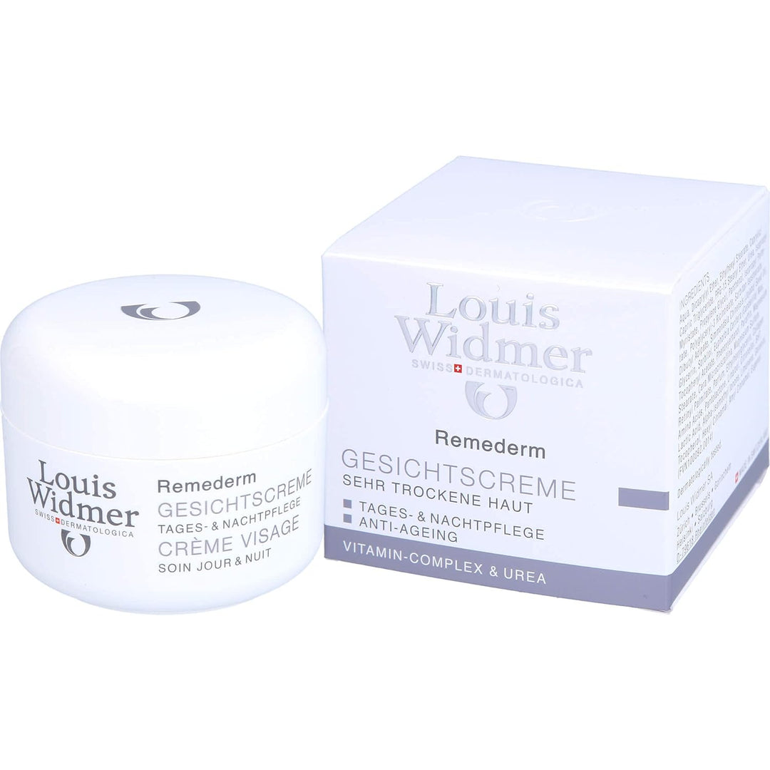 Louis Widmer Remederm Gesichtscreme Tages-Und Nachtpflege Leicht Parfuemiert, 50Ml , 50 Ml (1Er Pack