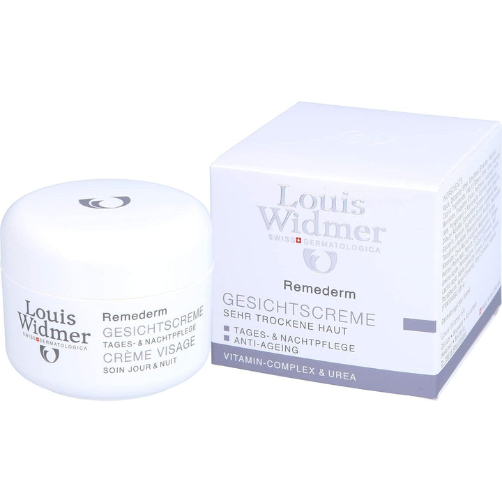 Louis Widmer Remederm Gesichtscreme Tages-Und Nachtpflege Leicht Parfuemiert, 50Ml , 50 Ml (1Er Pack