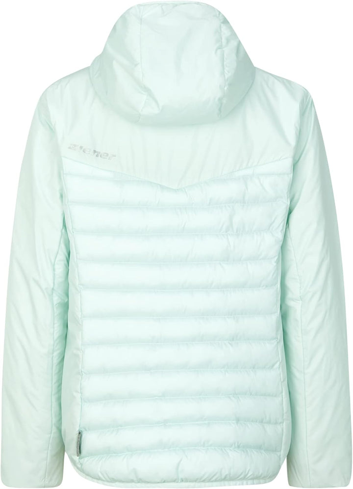 Ziener Damen Nantana Wärme-Jacke Outdoor/Skitour | winddicht, Wolle, PFC frei (1er Pack) 36 ice, 36