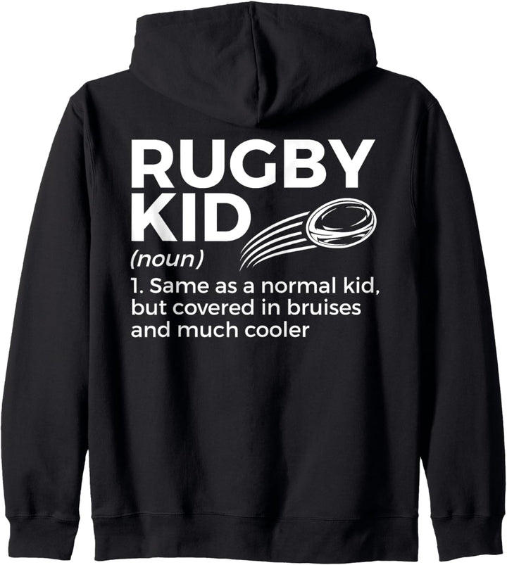 Rugby Kid Definition für Rugbyspieler Kapuzenjacke