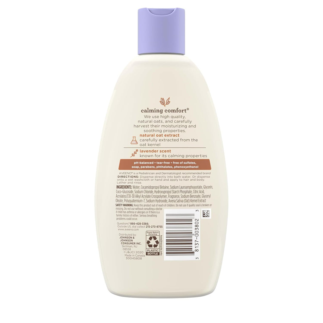 Aveeno Baby Calming Comfort Baby Bath, Lavender and Vanilla, 8 Ounce (Pack of 2) by Aveeno BEAUTY (E