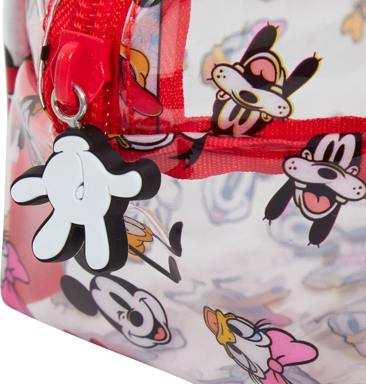 Mickey Mouse Minnie Mouse and Friends transparente Kosmetiktasche für Mädchen und Damen, transparent