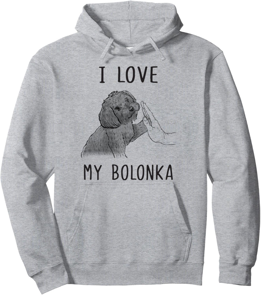Ich liebe meinen Bolonka Zwetna Papa Bolonka Papa Bolonka Mama Pullover Hoodie
