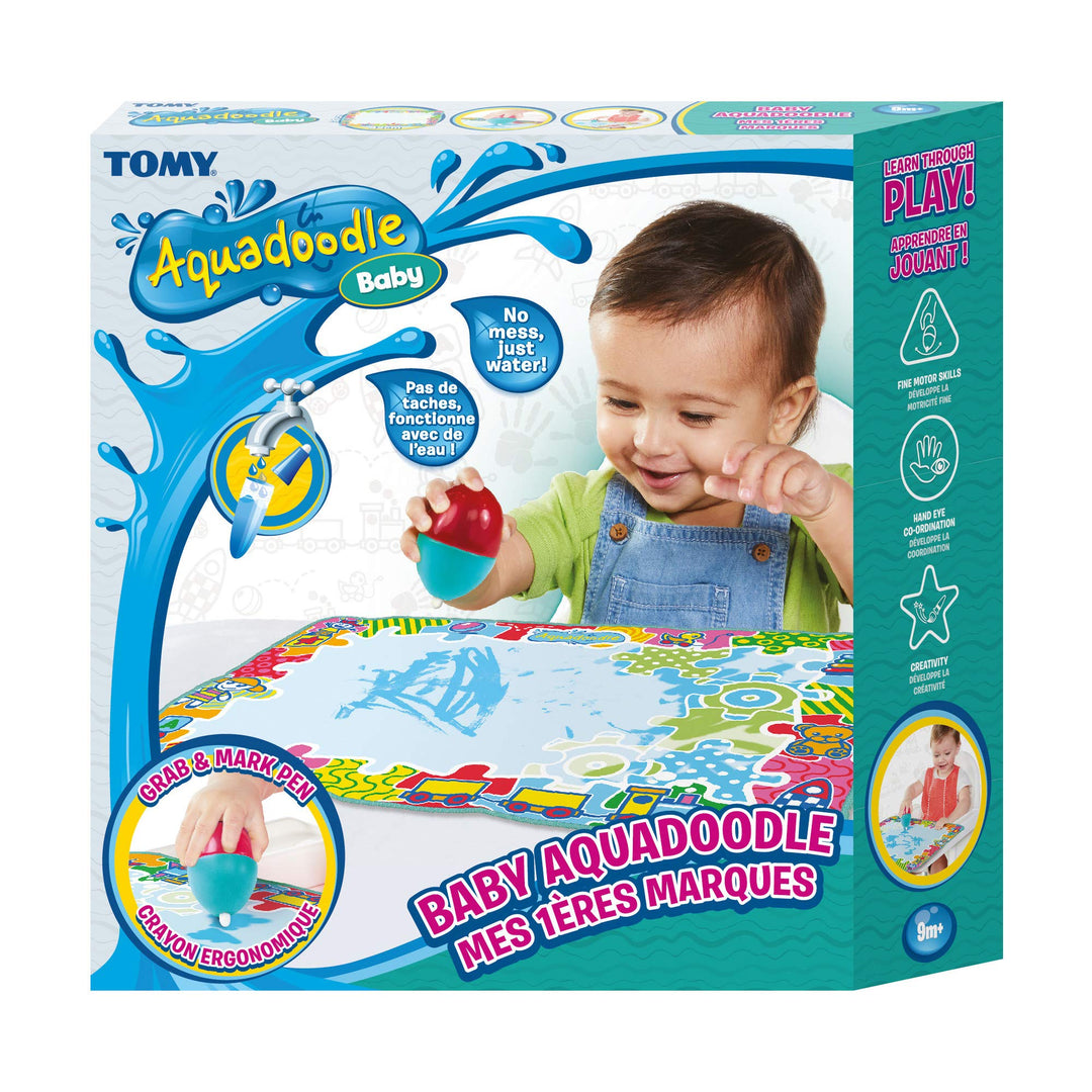 Aquadoodle Baby Water Doodle Mat, Official Tomy No Mess Colouring & Drawing Game, Baby Water Mat Sui