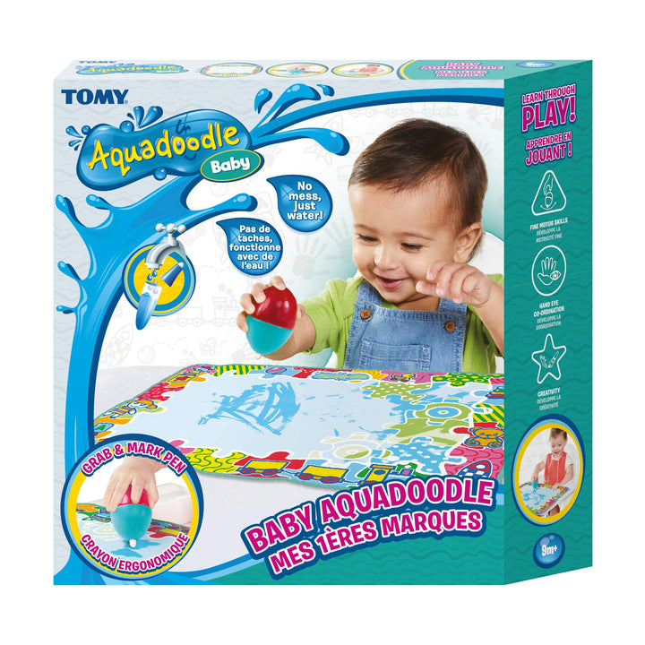Aquadoodle Baby Water Doodle Mat, Official Tomy No Mess Colouring & Drawing Game, Baby Water Mat Sui