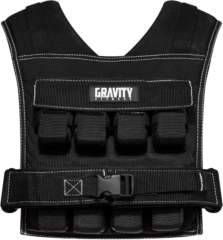 Gravity Fitness Weighted Vest - 15kg - 20kg - Fully Adjustable. Calisthenics, Crossfit, Strength Tra