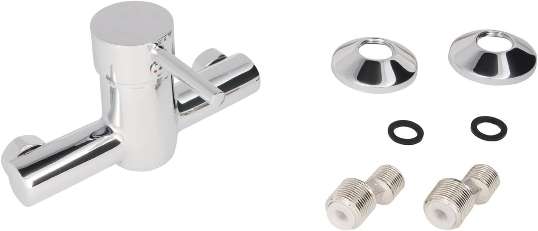 'aquaSu® Einhandmischer Lea für Brause | Chrom | Wasserhahn | Einhebelmischer, Brause