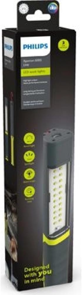 Philips Xperion 6000 Line LED-Arbeitsleuchte, robuste wiederaufladbare Werkstattlampe, Handlampe, 30