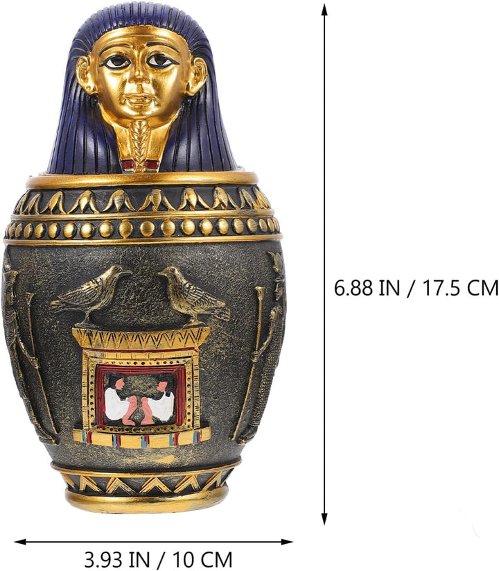 BESPORTBLE Kanopenkrug Luftdichte Müslibehälter Ägypten Reise Souvenirs Dekorative Kanopenskulptur O