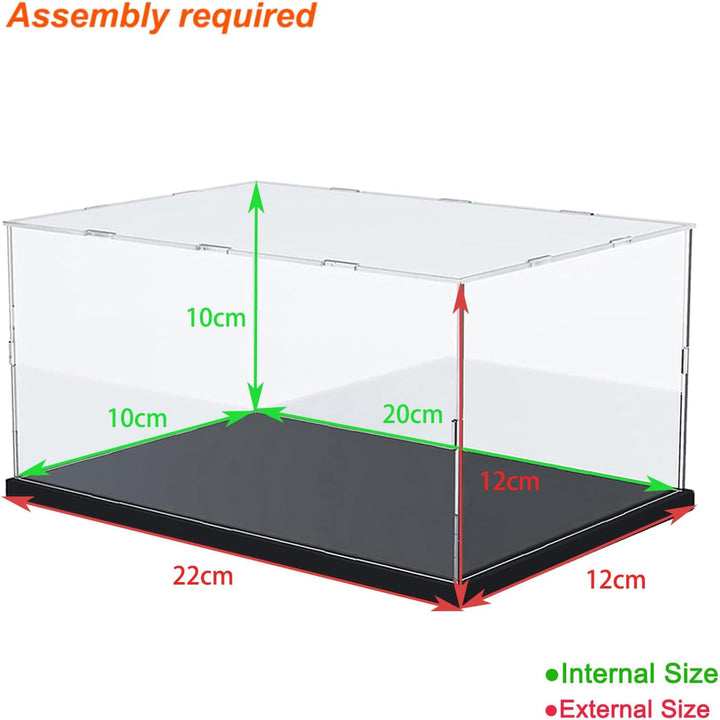 Acryl Vitrine Schaukasten 3mm Transparente Acrylbox Präsentationsbox für Funko Pop Figuren, Miniatur