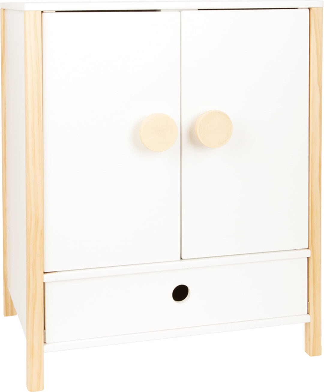 small foot Puppenschrank Little Button, mit leichtgängigen Flügeltüren, inkl. Kleiderbügeln, ab 3 Ja