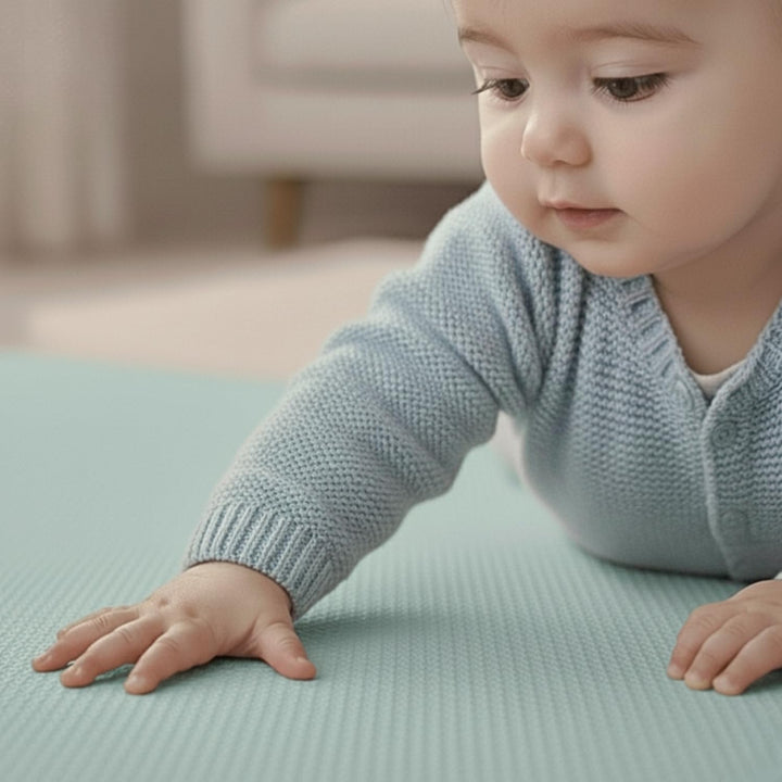 LittleTom 9 Teile Spielmatte Baby Puzzlematte ab Null - 30x30 Krabbelmatte Baby - Spielmatte Kinder