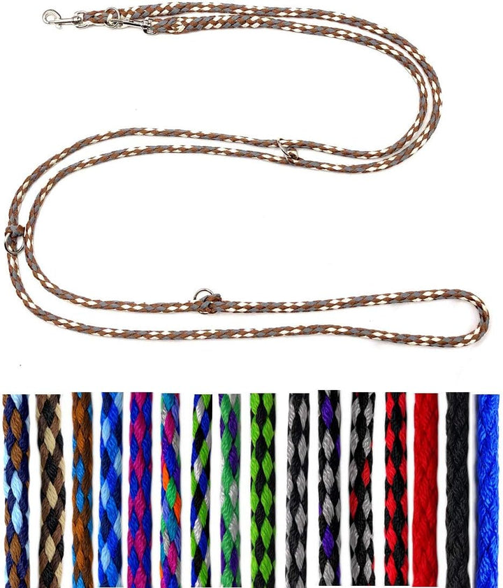 Hundeleine kleine Hunde bis 15 Kg/Doppelleine 4-Fach verstellbar 2,40m / 2,80m / 3,50m Führleine seh