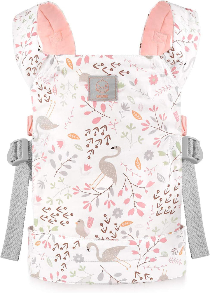 GAGAKU Babypuppentrage Weiche Baumwolle Trage für Kuscheltiere Puppe Zubehör für Kinder – Rosa (Flam