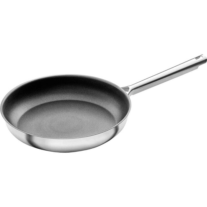 ZWILLING TrueFlow Bratpfanne, 28 cm, Antihaftbeschichtung, Induktionsgeeignet, Edelstahl, Silber/Sch