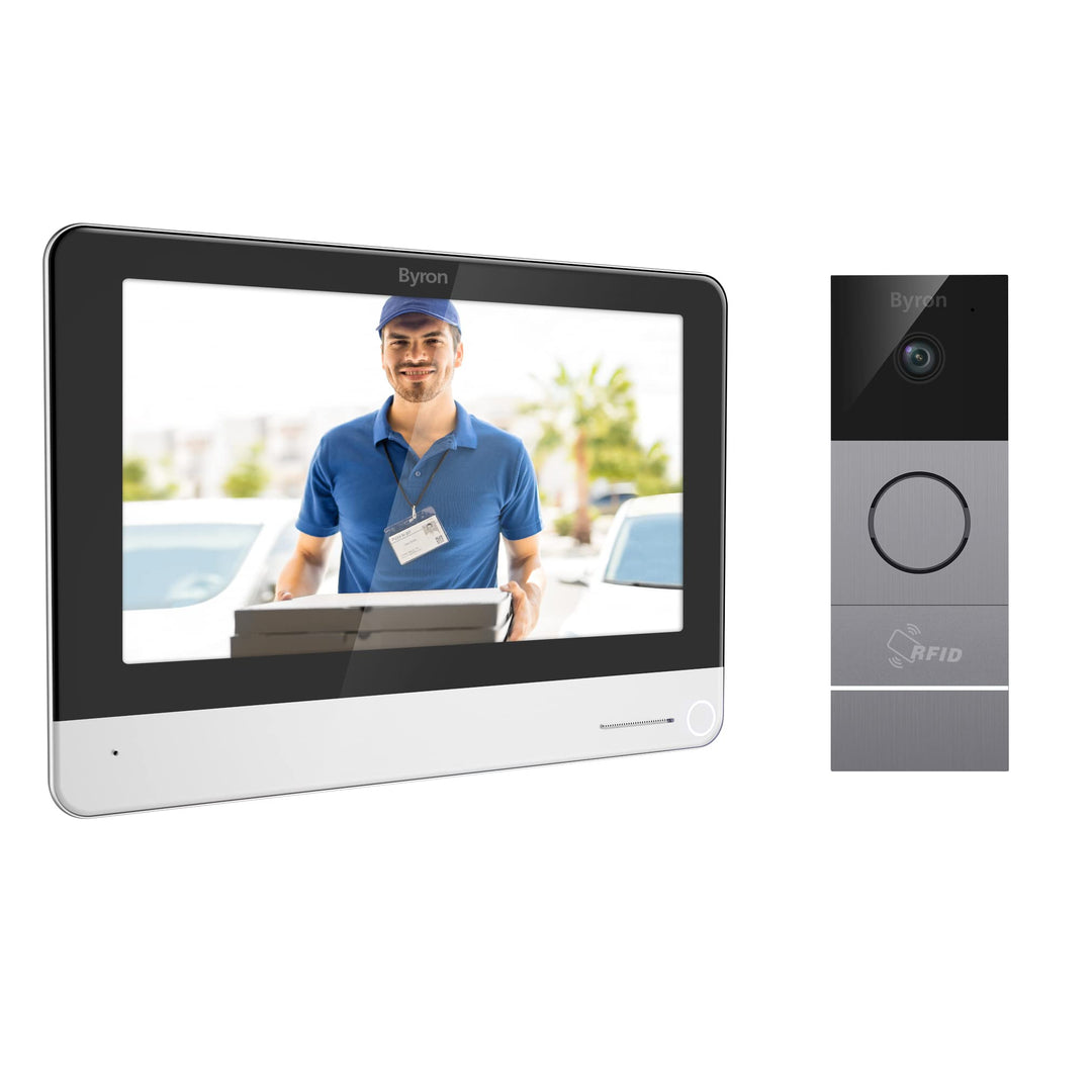Byron DIC-23312 WiFi Video Türgegensprechanlage mit 7" Touchscreen-Display, RFID Tags & Aufzeichnung
