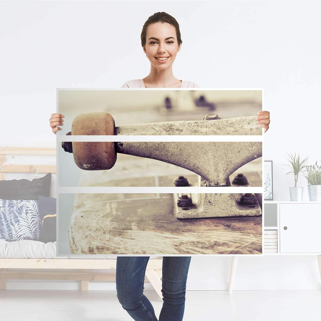 Möbel-Folie für Kinder - passend für IKEA Hemnes Kommode 3 Schubladen I Tolle Möbelfolie für Kinder-