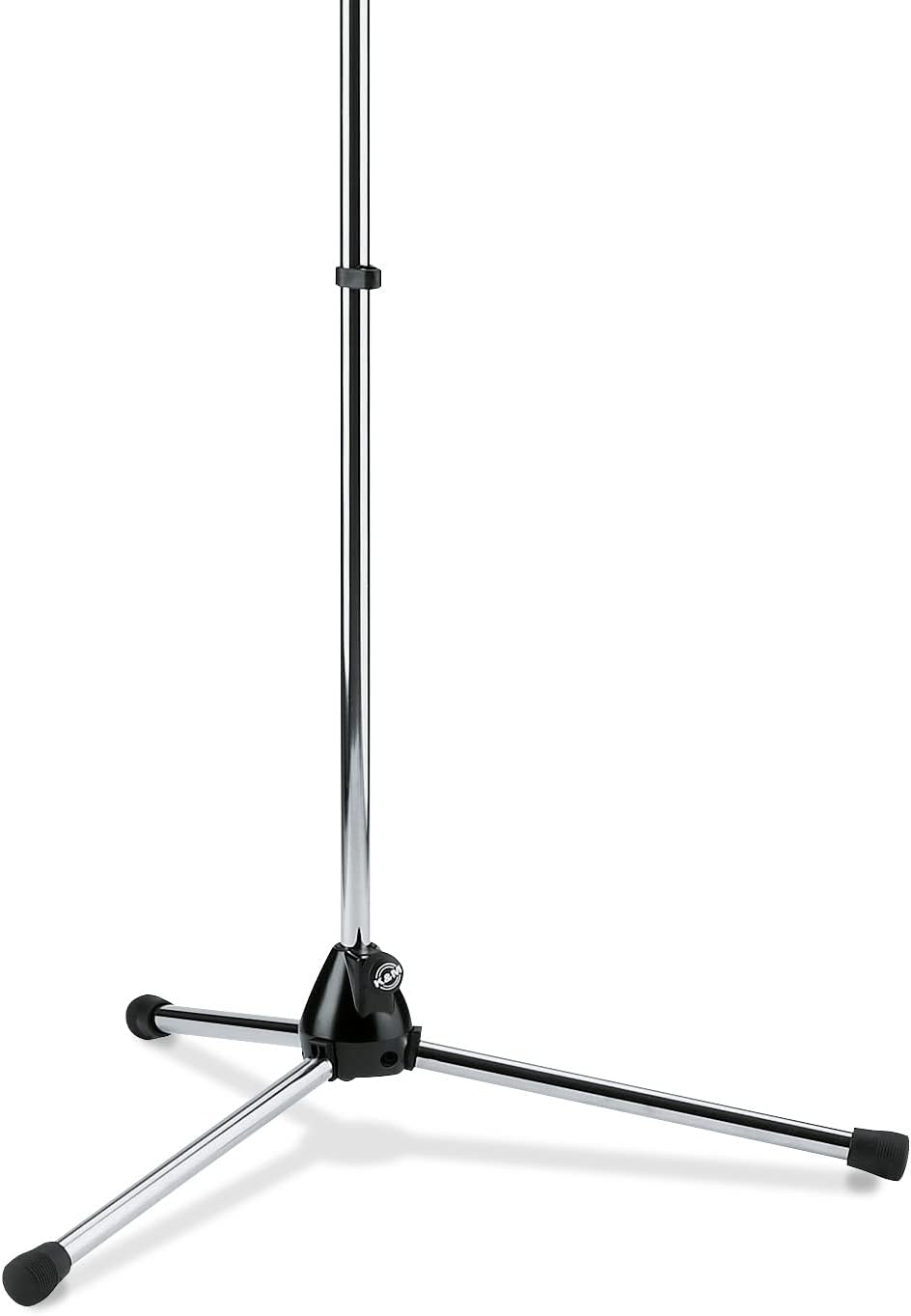 K&M 201A/2 Mikrofonstativ verchromt – Solostativ mit grossem Fusskreis - 90 – 160,5 cm ausziehbar, 3