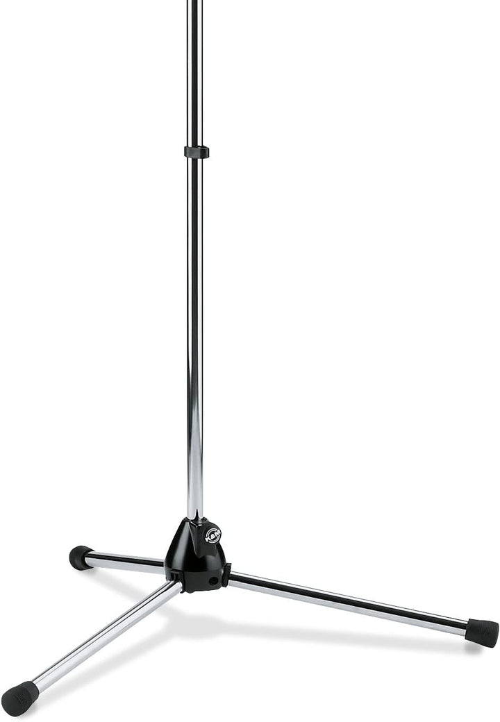 K&M 201A/2 Mikrofonstativ verchromt – Solostativ mit grossem Fusskreis - 90 – 160,5 cm ausziehbar, 3