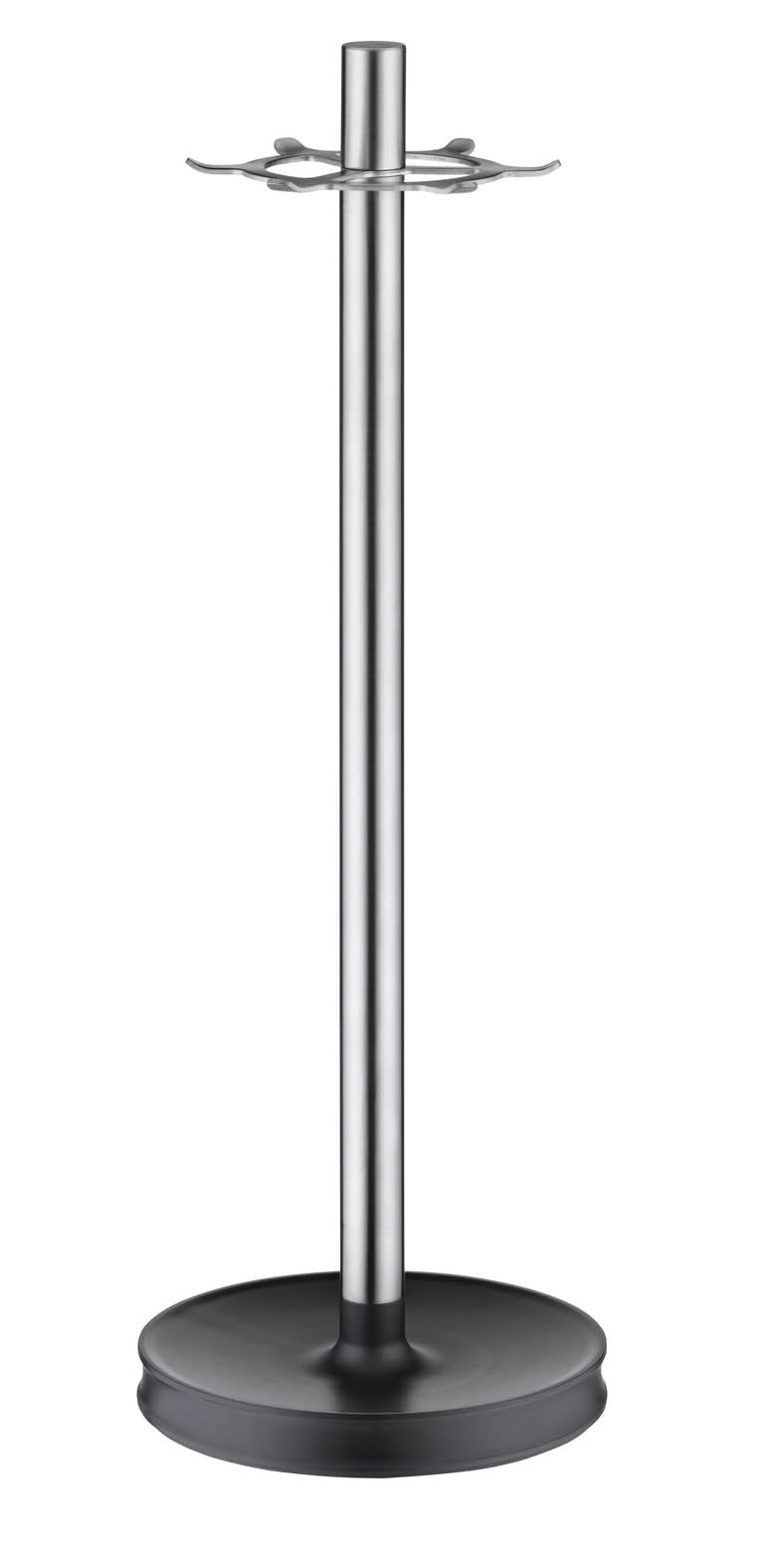 WMF Depot Utensilienhalter 30 cm, 7 Aufhängungen, Drehständer, Cromargan Edelstahl, gummierter Fuss