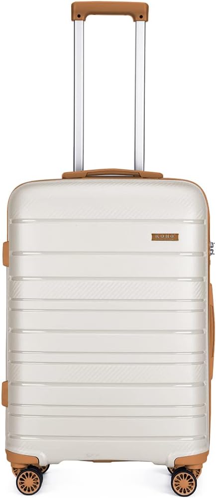 KONO Carry On Luggage Handgepäck Koffer Trolleys Klein Reisekoffer mit Rollen und TSA Schloss, 55cm