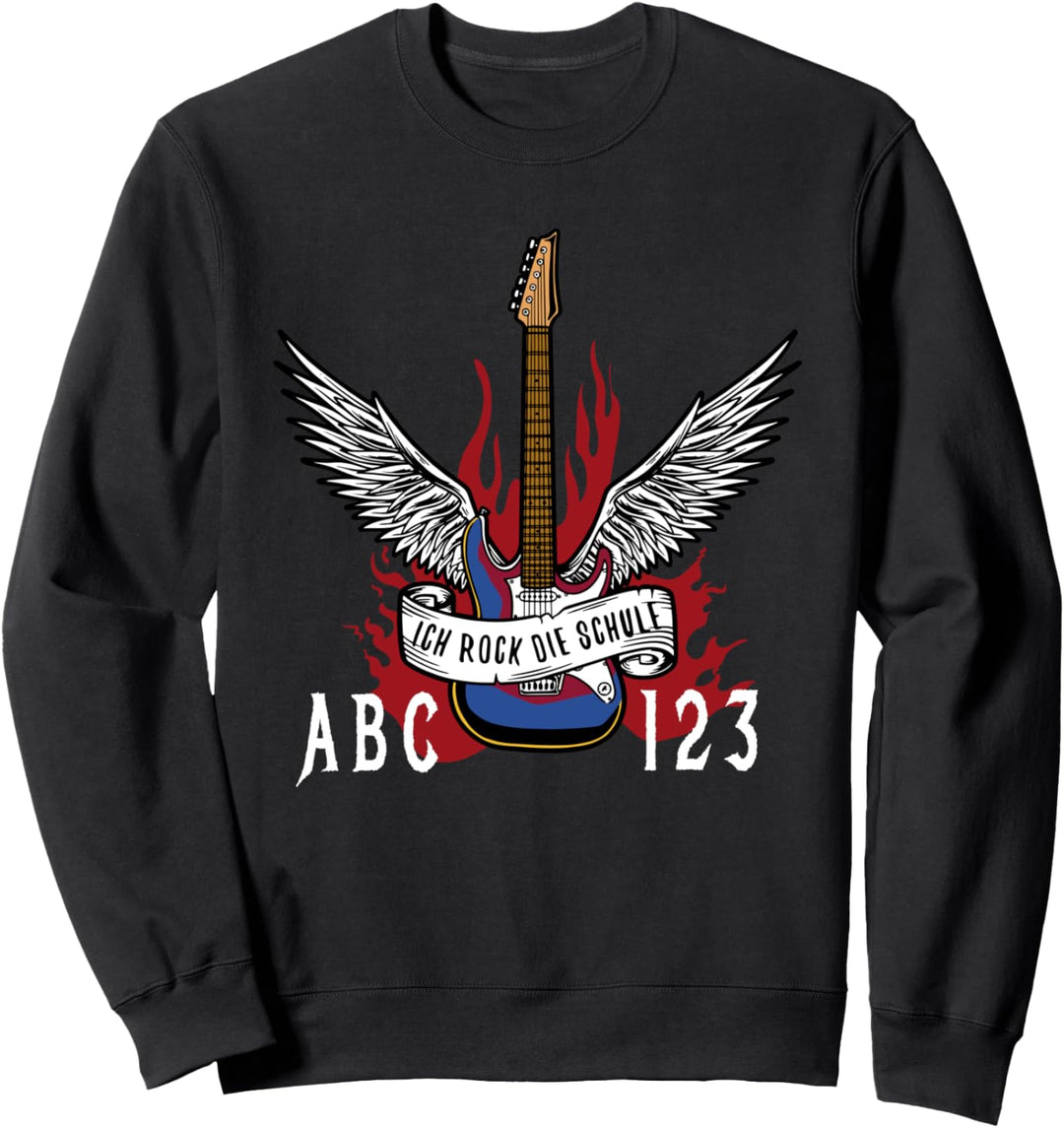 Ich Rock Die Schule 2022 Schüler Schulkind Cool Erstklässler Sweatshirt