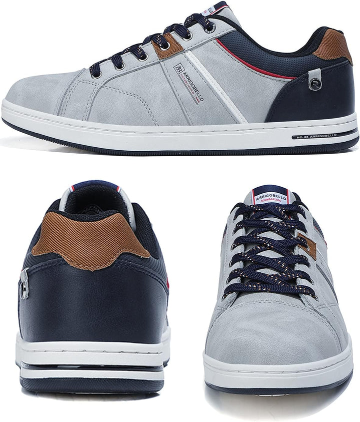 ARRIGO BELLO Herren Freizeitschuhe Schuhe Sneakers Wanderschuhe Leders Laufschuhe Leichtgewicht Outd