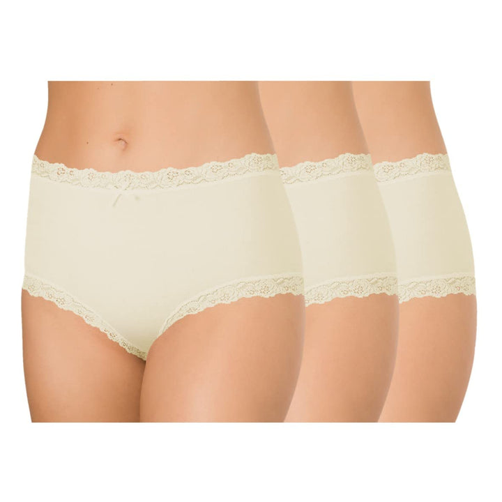 Nina von C. Damen-Taillenslip 3er-Pack Modal Champagner 38, Champagner 38