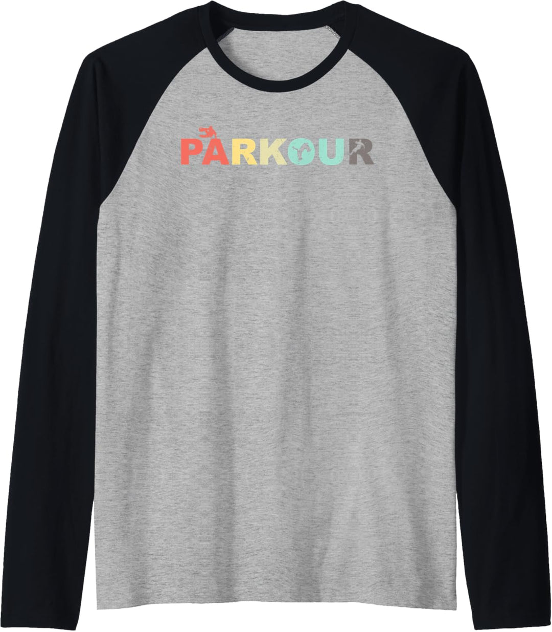 Retro Parkour Urban City Runner Traceur - Vintage Parkour Raglan