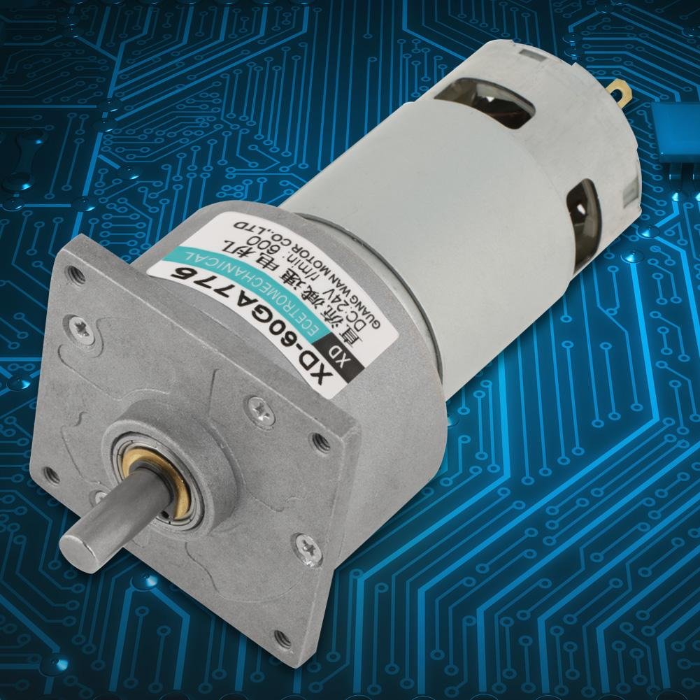 DC12V / 24V 35W Mini-DC-Getriebemotor Metall Geschwindigkeit einstellbar grossen Drehmoment Motor CW