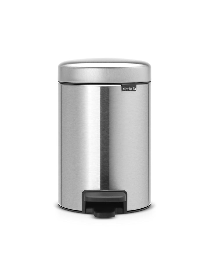 Brabantia 112164 Treteimer mit Inneneimer aus Kunststoff, stahl, Matt Stahl Fingerprint Proof, 3 Lit