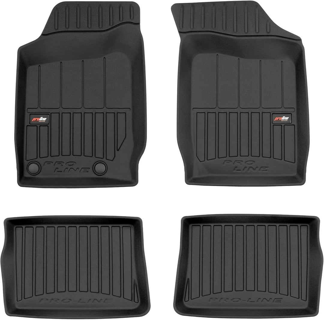 SMK Gummimatten auto fussmatten Satz passend für Renault Thalia I 1999-2008 Erleben Sie einen neuen