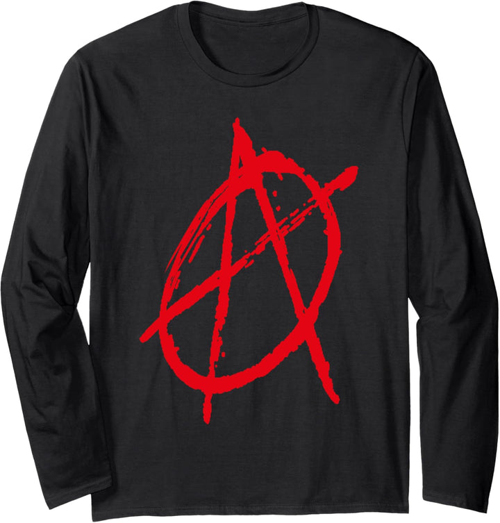 Anarchie Symbol Anarcho Punk Langarmshirt