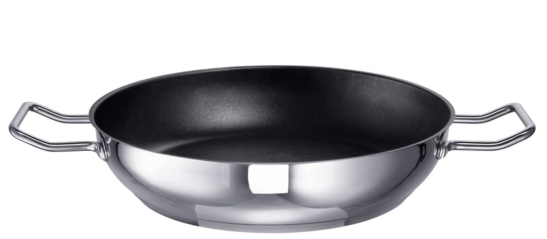 Schulte-Ufer Industar for Professionals Schmorpfanne mit Griffen aus Edelstahl in der Farbe Silber-S