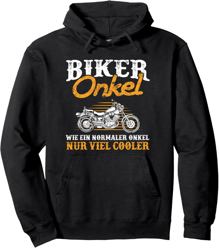 Biker Onkel Cooler Motorrad Fahrer Onkel Geschenk Pullover Hoodie