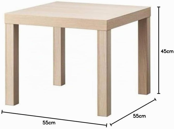 IKEA Beistelltisch Lack 55 x 55 cm [Eiche gebeizt] 55 x 55 cm Weiss, 55 x 55 cm Weiss