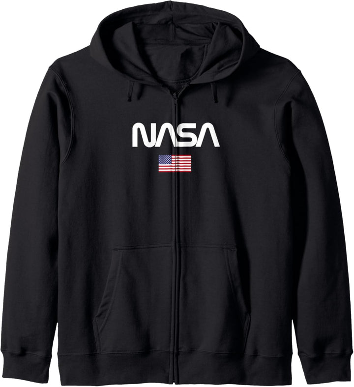 Nasa Herren Worm Logo Kapuzenjacke