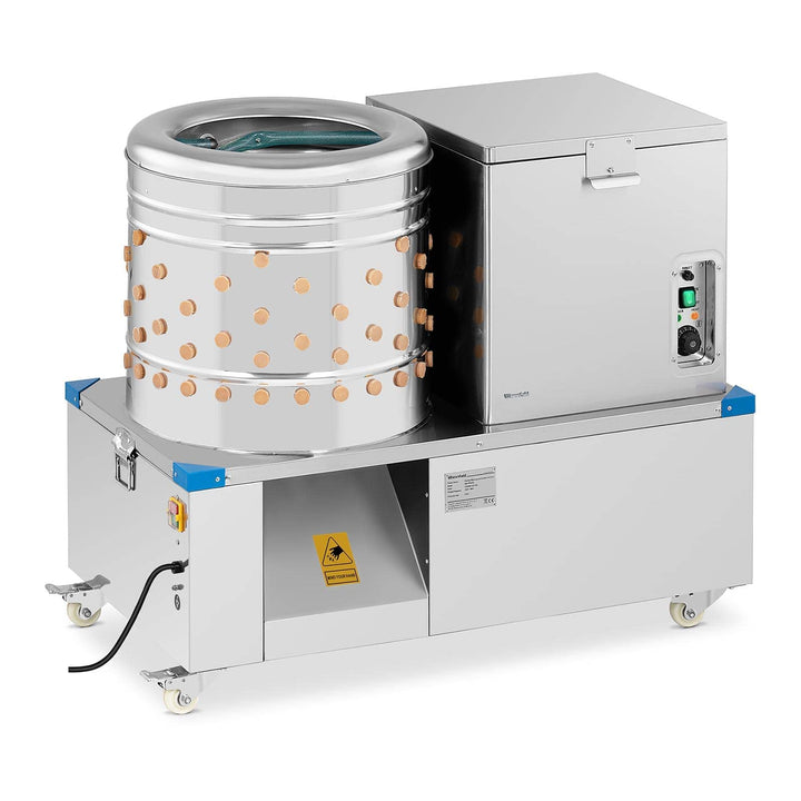Wiesenfield WIE-PPS-55 Rupfmaschine und Brühkessel für Geflügel Trommel 55 cm 3-4 Hühner pro min Rup
