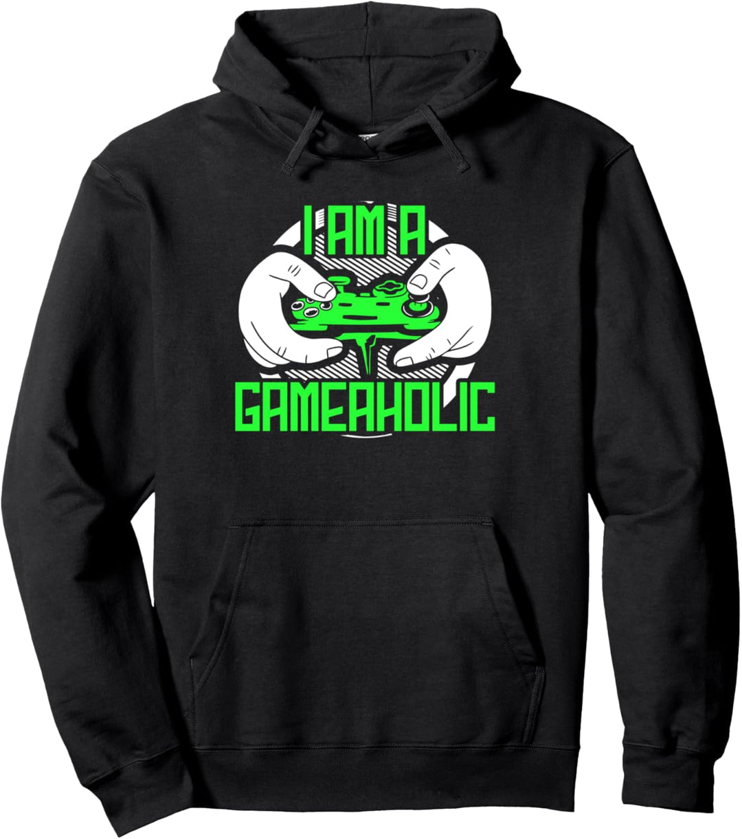 "I am a GAMEAHOLIC" | Zocker Zocken Gaming Gamer Pullover Hoodie