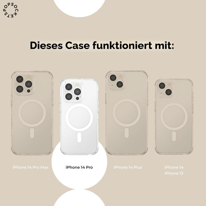 PopSockets: PopCase PlantCore für MagSafe - Hülle für iPhone 14 Pro mit Abnehmbarem PopGrip Slide So