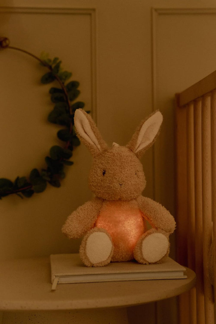 Little Dutch 8441 Kuscheltier mit Licht und Geräuschen Hase - Baby Bunny - Newborn Naturals beige