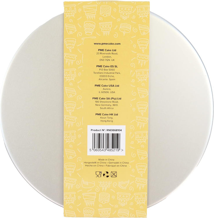 PME - Runde Kuchenformen 15, 20, 25 cm x 10 cm tief, 3er-Satz, RNDB68104, Silber
