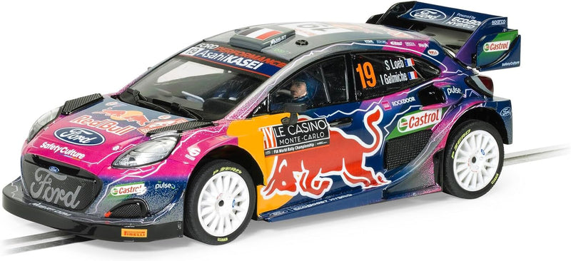 Scalextric Hornby Hobbies LTD C4448 Ford Puma WRC-Sebastian Loeb Slot-Cars Strasse und Rallye, Lila,